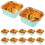 3Sets Light Green Dessert Cups Muffin Boxes Paper PP Cake Packaging 3