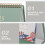 2Pcs Compact Flip Calendar for Desk Decor and Office 10