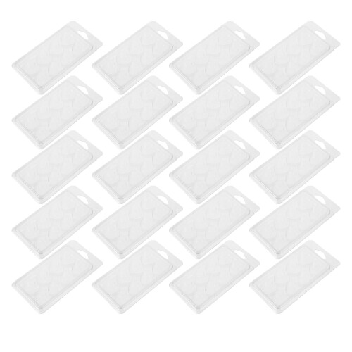 60St Compacte Transparante Wax Melt Mallen 8- Plastic Containers 1