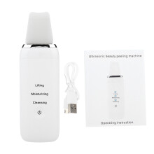Skincare Routine Tool Deep Cleaning Face Scrubber Pore Cleaner Stainless Steel Blackhead Remover With Rechargeable Battery And Lifting Mode