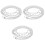 3Pièces Sac À Main Perles Imitation Argenté DIY Décor Unique 4