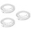 3Pièces Sac À Main Perles Imitation Argenté DIY Décor Unique 8