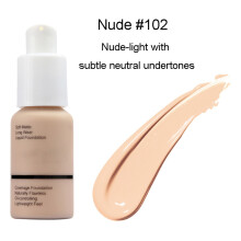 Lichtgewicht foundation met volledige dekking, zachte matte finish, olieverwijderende en waterbestendige concealer, matte gezichtsmake-up voor een