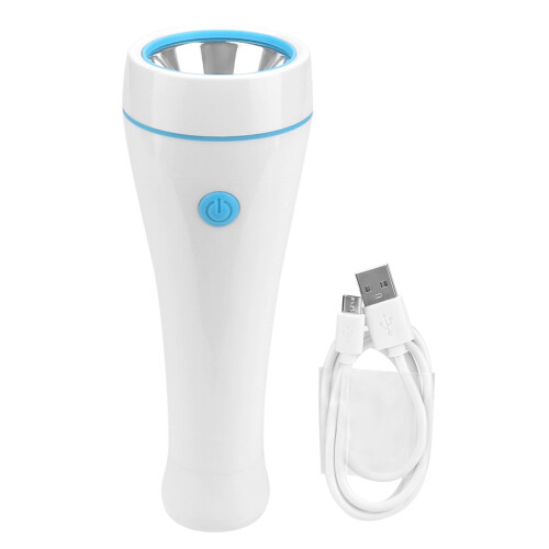 Επαναφορτιζόμενος φακός USB με προβολέα LED σε σχήμα U, πλευρική λάμπα, φανάρι