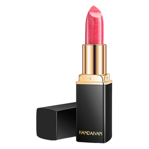 (08) Color-Changing Pearlescent Lipstick, Long-Lasting Balm
