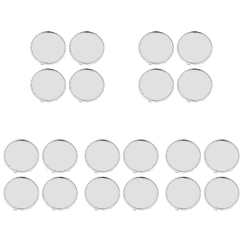 20Pièces Cache-Moyeux ABS Argent Accessoires Roue Auto Résistants