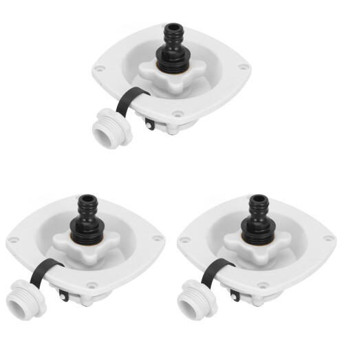 3Pièces Accessoire Entrée D'eau Rv Pour Durable PP