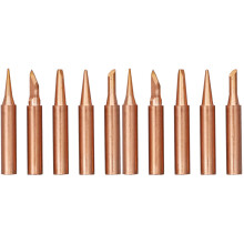 10Pcs High Conductivity Copper Soldering Tips for Soldering Station