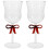 2Pcs Red Glass Wine Cups Multi-Function Elegant Cocktail Goblets 1
