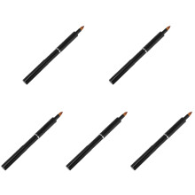 5Pcs Lip Brush for Women Black Aluminum Makeup Applicator Wands