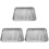 3Sets Multi-Color Stainless Steel Baking Pan with Wire Rack for Frying 1