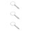 3Pcs Silver Metal Brulee Rings Milk Cup Protectors Baking Accessories 1