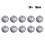 (White, 20#) Rhinestone Buttons for Sewing & Upholstery 1
