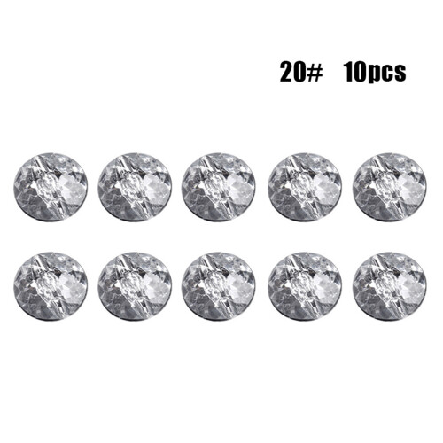 (White, 20#) Rhinestone Buttons for Sewing & Upholstery