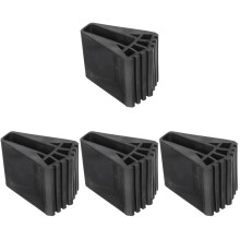 4Pcs Black Rubber Ladder Feet Pads Anti-Skid Ladder Foot Protector