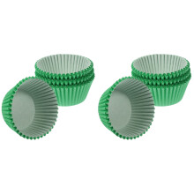 200Pcs Food-Grade Green Cupcake Liners for Home Baking and Parties