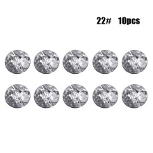 (White, 22#) Rhinestone Buttons for Sewing & Upholstery