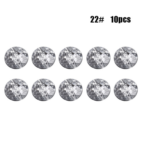 (White, 22#) Rhinestone Buttons for Sewing & Upholstery