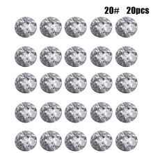 (White, 20#) Rhinestone Buttons for Sewing & Upholstery