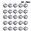 (White, 20#) Rhinestone Buttons for Sewing & Upholstery 1