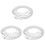 3Pièces Sac À Main Perles Imitation Argenté DIY Décor Unique 1