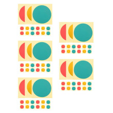75Pcs Adhesive Pressure Gauge Stickers Colorcoded PVC for Home Use