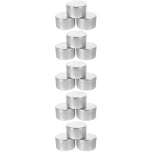 15St Zilveren Aluminium Bewaardozen Voor Bodemmonsters En Weging