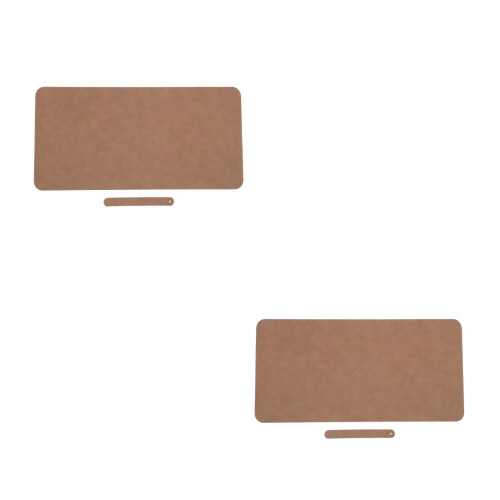 2Pcs Portable Khaki Desk Mats Waterproof for Office Use