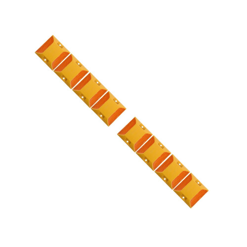 4Pcs Durable Yellow Driveway Markers Reflective Plastic Road Studs