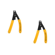 2Pcs Durable Yellow Wire Stripper and Crimping Plier for Cable Cutting