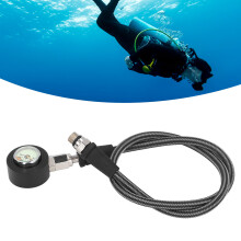Submersible Diving Pressure Gauge Luminous with High Pressure Hose 65cm/25.6in