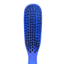 (Blue with bristle) Boar Bristle Hair Brush for Women 18cm Scalp Massage Comb