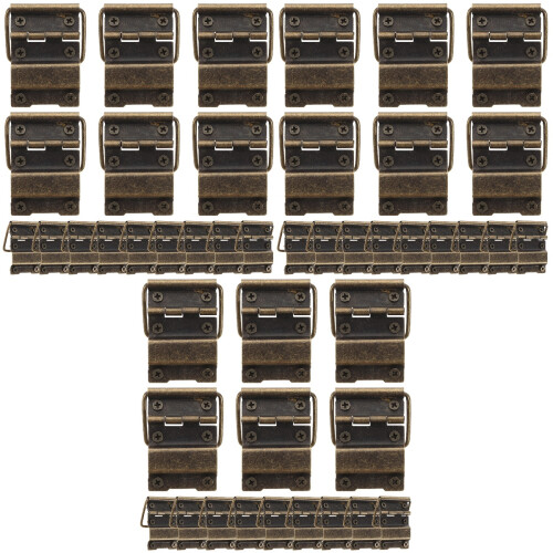 90Pièces Charnières Pour Boîtes Bois Vintage Solides 1