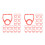 200Pièces Rouge En Pour Bouteille Ergonomique Maison 7