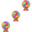 3Pcs Compact Plastic Prize Wheels for Prank DIY Fortune Game Props 6