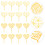 120Pièces Cake Picks Coeur Pour , Mariage Anniversaire 11