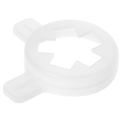2Pcs White Plastic Ice Cream Machine Nozzle Caps Durable Replacement 1