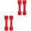 4Pcs Kids Gym Hand Weights Red ABS Plastic Interactive Toy 4