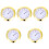 5Pcs Assorted Color Round Hygrometer Durable Plastic Indoor Outdoor 3