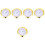 5Pcs Assorted Color Round Hygrometer Durable Plastic Indoor Outdoor 4