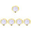 5Pcs Assorted Color Round Hygrometer Durable Plastic Indoor Outdoor 5