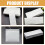 Lightweight Silver PVC Necklace Storage Bags Self-Adhesive Back 3