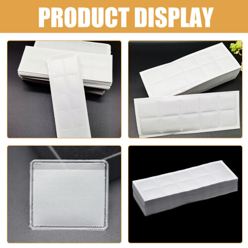 Lightweight Silver PVC Necklace Storage Bags Self-Adhesive Back 2