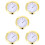 5Pcs Assorted Color Round Hygrometer Durable Plastic Indoor Outdoor 8