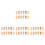 48Pcs Assorted Color Resin Mini Ice Cream Charms Tiny DIY Decoration 10