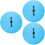 3Pcs Plastic Prize Wheel Blue Party Game DIY Rotating Wheel 6