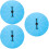 3Pcs Plastic Prize Wheel Blue Party Game DIY Rotating Wheel 7