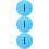 3Pcs Plastic Prize Wheel Blue Party Game DIY Rotating Wheel 8