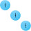 3Pcs Plastic Prize Wheel Blue Party Game DIY Rotating Wheel 9