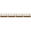 4Pcs Dark Brown Retro Combination Lock for Cabinet Security 5